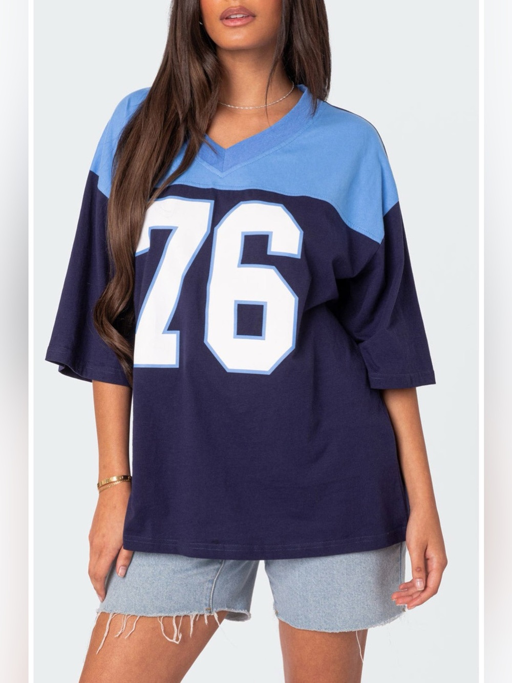 EDIKTED 76 Oversize Cotton Graphic T-Shirt